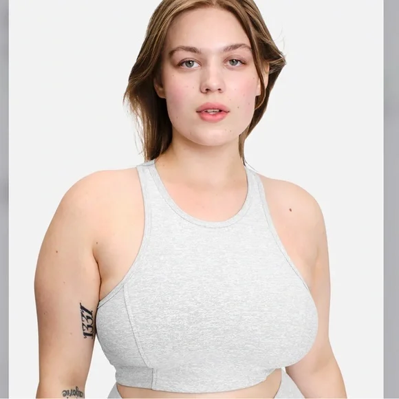 Outdoor Voices Athena Crop Top | Grey - Picture 2 of 6
